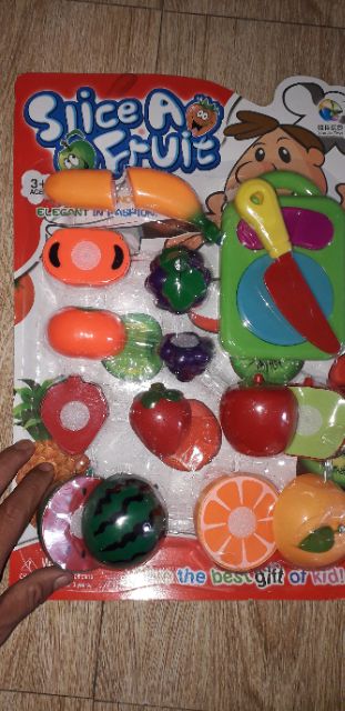 SET đồ chơi bếp trái cây dán lại bằng nhựa ms291