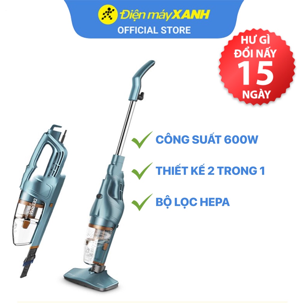 [Mã ELHA22 giảm 6% đơn 300K] Máy hút bụi cầm tay Deerma DX900 lực hút 14000Pa có đầu hút khe - Chính hãng BH 12 tháng