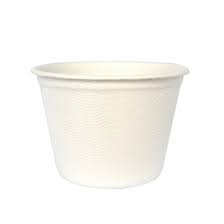 50 Hộp Bã Mía Tròn L047 có nắp đựng thực phẩm  (350ml) kích thước 114 mm x 52 mm nắp nhựa