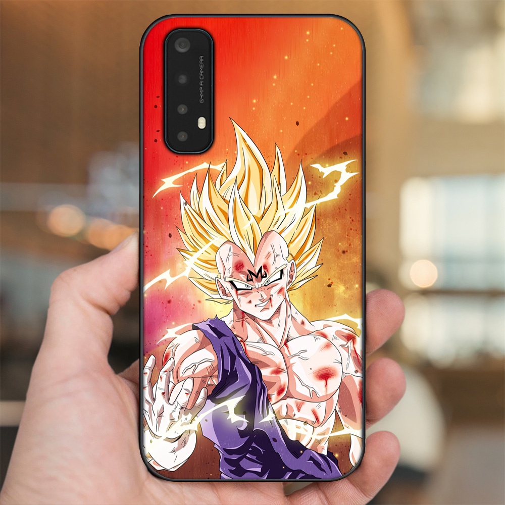 Ốp lưng Realme 7 viền đen in hình Vegeta Dragon Ball