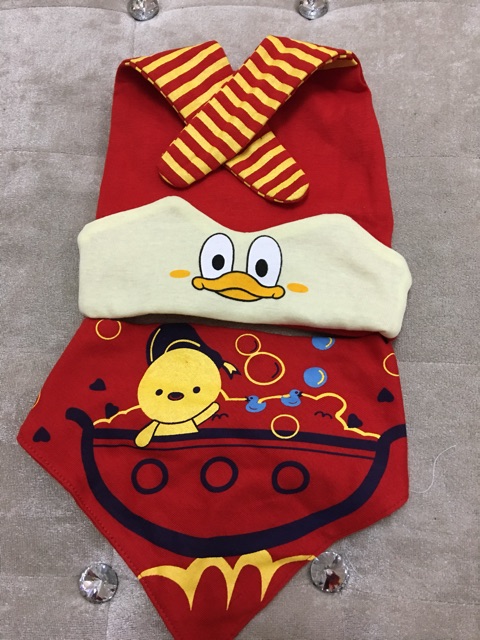 Set khăn mũ in hình mỏ vịt