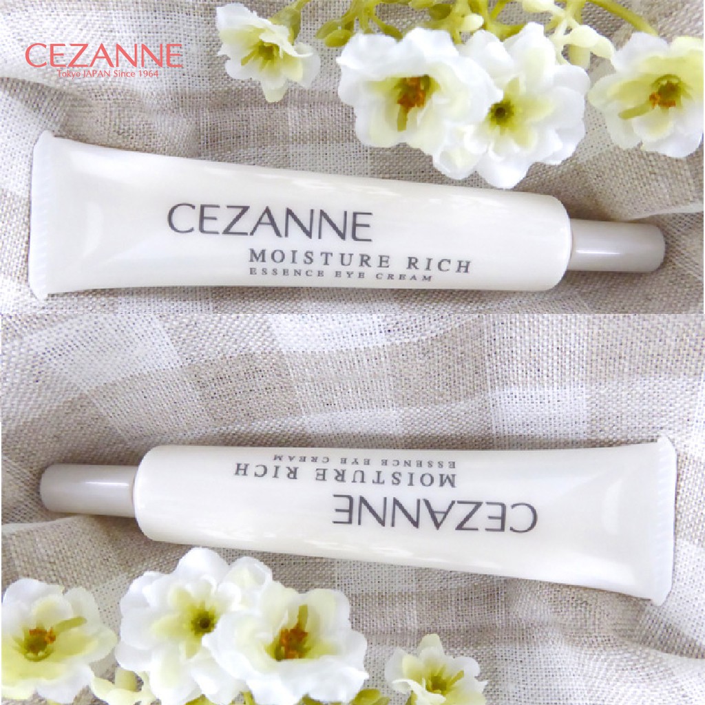 Kem dưỡng mắt Cezanne Moisture Rich Essence Eye Cream Nhật Bản giúp nâng cơ và chống lão hóa cho vùng da mắt 17g