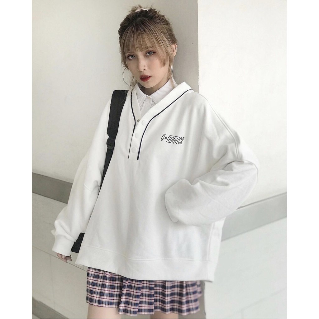 Áo Sweater VIỀN CỔ 1--OAK Unisex 1hitshop | BigBuy360 - bigbuy360.vn