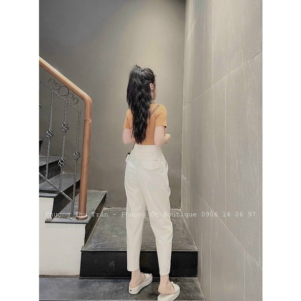 QNU228 - QUẦN BAGGY CẠP CHUN 2 TÚI SAU