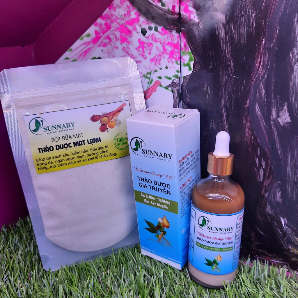 Thảo dược Sunnary  Tái Tạo Da - Serum Giảm Mụn Thâm Rỗ - Đánh Bay Tất Cả Các Loại Mụn, Mờ Nám, Tàn Nhan