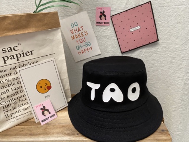 Nón Bucket 1 Mặt In Chữ T A O