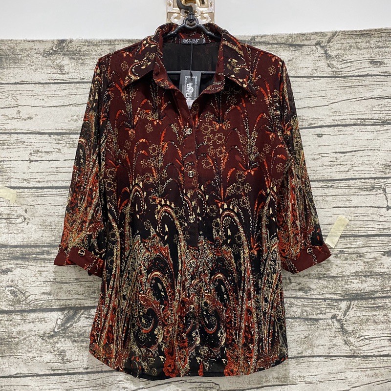 Áo sơ mi voan thun lưới