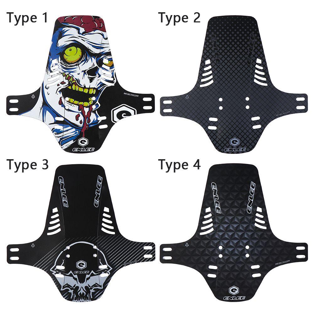 1 / 2 Dè Chắn Bùn Xe Đạp In Họa Tiết 3D Tiện Dụng