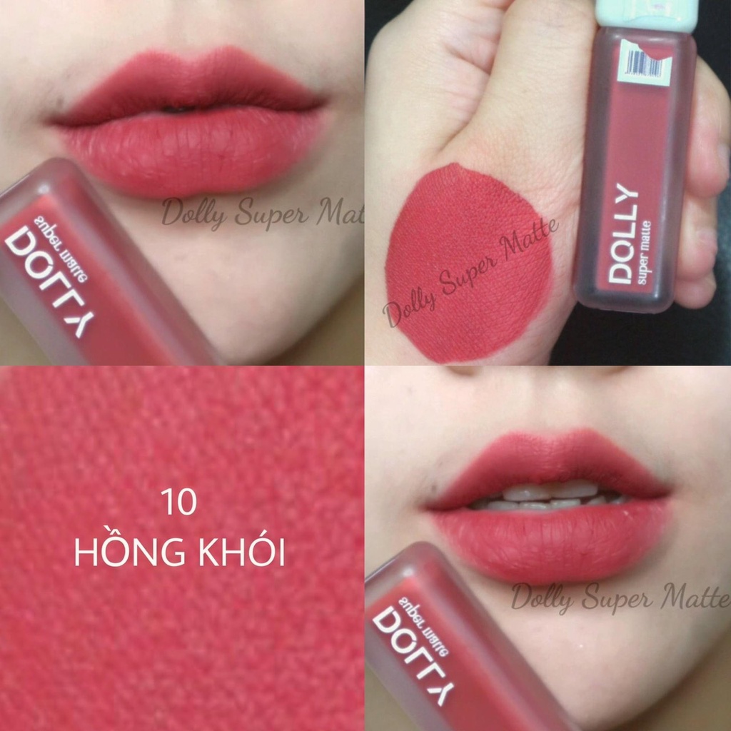 Son Lì Son Kem SUPER MATTE Không Chì Cao Cấp Chính Hãng Màu Hồng khói