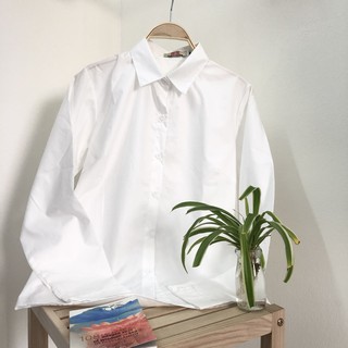 [Thanh Lý Nghỉ Bán] Áo sơ mi trắng Ami cổ đức dáng basic SM0203