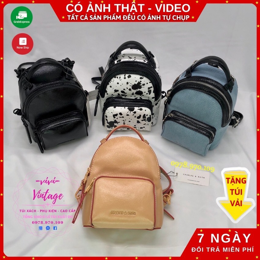 ❤ Tặng Túi Vải ❤ Balo Cnk Mini Siêu Xinh Xuất Dư , Có Thể Đeo Chéo , Ảnh Video Thật , Ba Lô Nữ Thời Trang Ulzzang