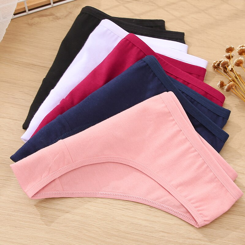 3 quần lót FINETOO vải cotton mềm phối ren thời trang gợi cảm dành cho nữ