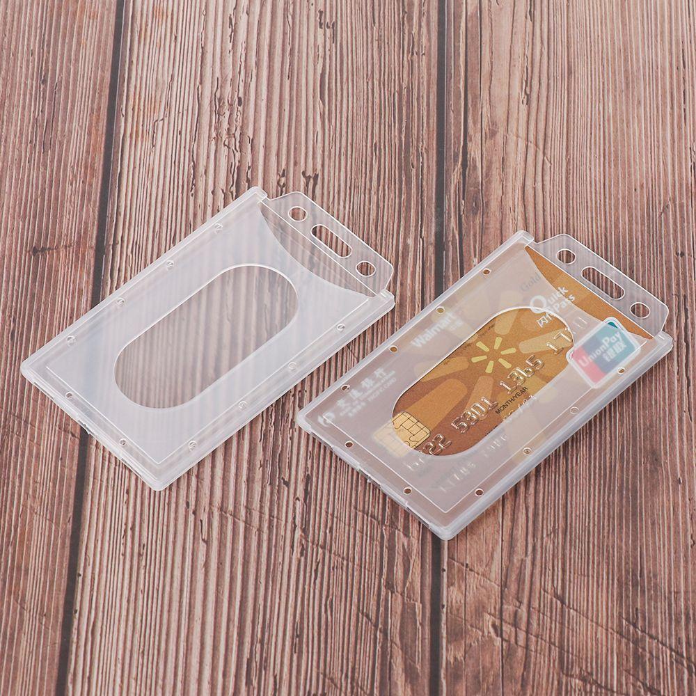 PISTA Set 1 / 3 Bao Đựng Thẻ ID Bằng Nhựa Cứng Unisex Đa Ứng Dụng Cho Trường Học / Văn Phòng