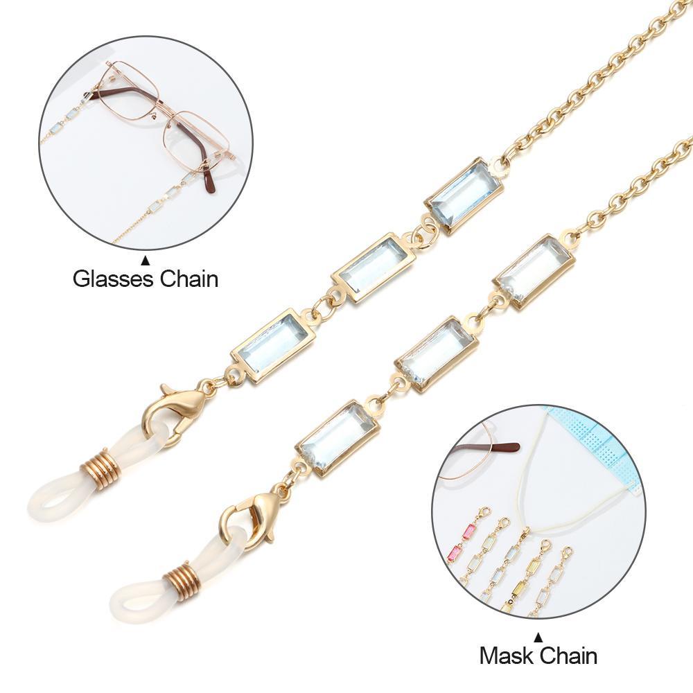 EUTUS Dây Giữ Mắt Kính Bằng Kim Loại Chống Thất Lạc Thời Trang Giá Đỡ