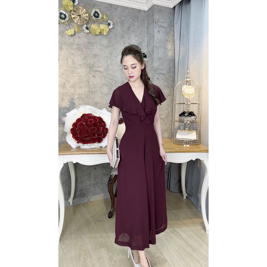Bộ Họa Tiết Trung Niên   Cao Cấp Vải Voan Chiffon Dáng Dài Sang Trọng Quý Phái Cực Xinh Bigsize