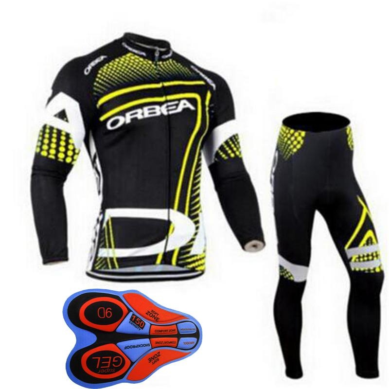 Bộ Quần Áo Tay Dài 9D Đệm Xe Đạp Mùa Xuân Thu Cho Nam