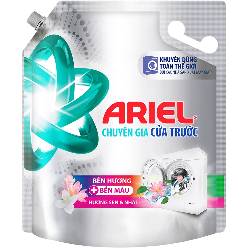 Nước Giặt Ariel Cửa Trước Bền Hương + Bền Mầu 3,05kg