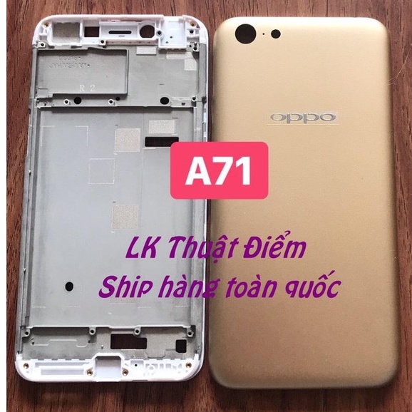 bộ vỏ oppo A71 (gồm lưng, sườn và phím bấm)