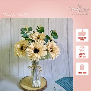 Lọ hoa hướng dương giả trang trí PKND FLOWERS & DECOR thumbnail