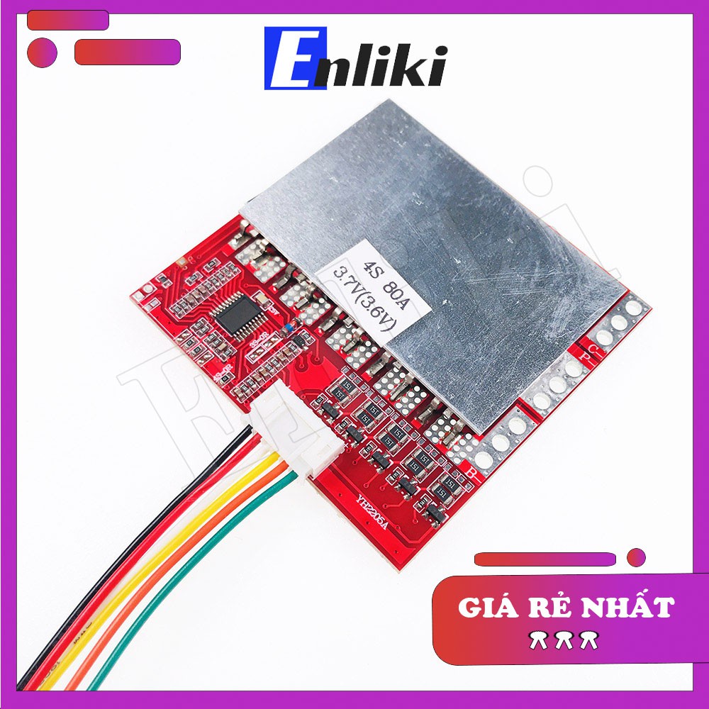 4S 80A Mạch Bảo Vệ Pin BMS 3.7V (Có IC Bảo Vệ)