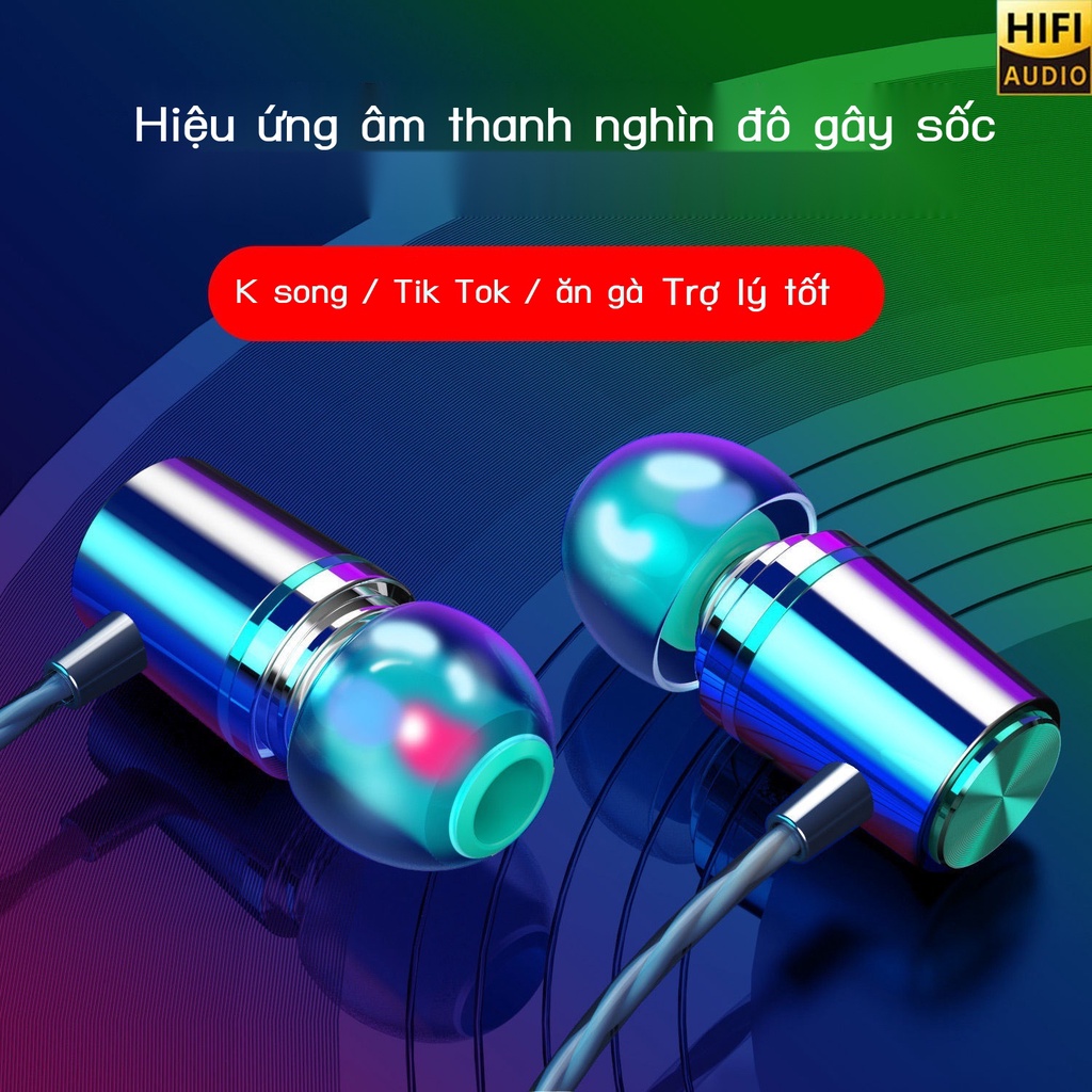 Tai nghe có dây in-ear OPPO Huawei vivo phổ thông giá trị cao K song ăn gà trò chơi điện thoại di động nút tai tai nghe
