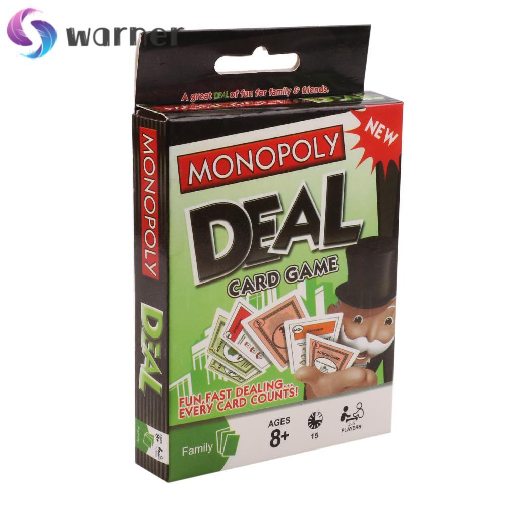 Hộp Thẻ Bài Monopoly Deal Warner1 Vui Nhộn Cho Người Lớn