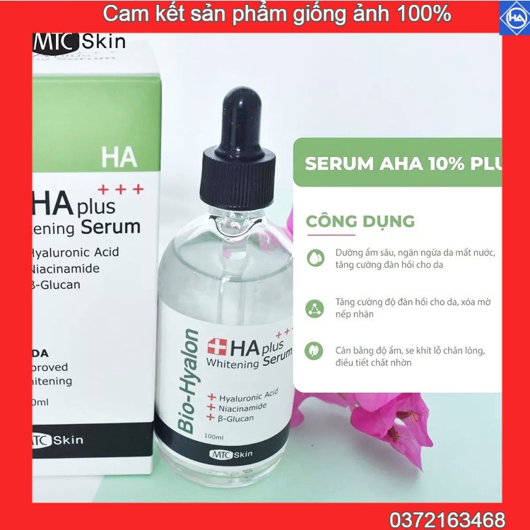 [Hàng chuẩn] Serum HA PLUS MTC Serum cấp ẩm cho da mềm mại trắng sáng 100ml | BigBuy360 - bigbuy360.vn