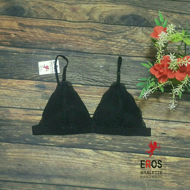 Áo lót bralette ren đen