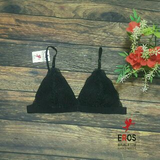 Áo lót bralette ren đen