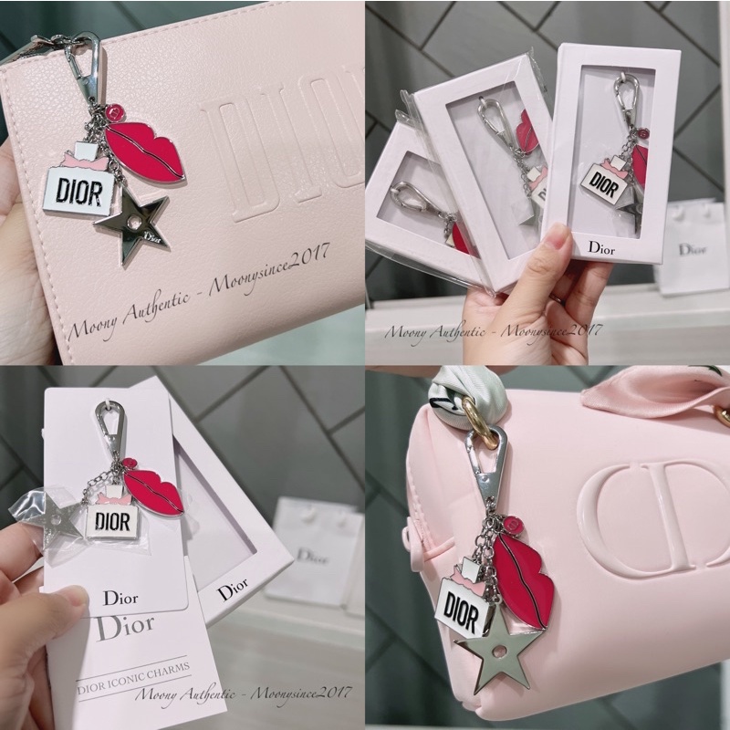 [ Gift Hãng 100% ] Móc Khoá Charm Đì0r Star Key Holder Dior charm