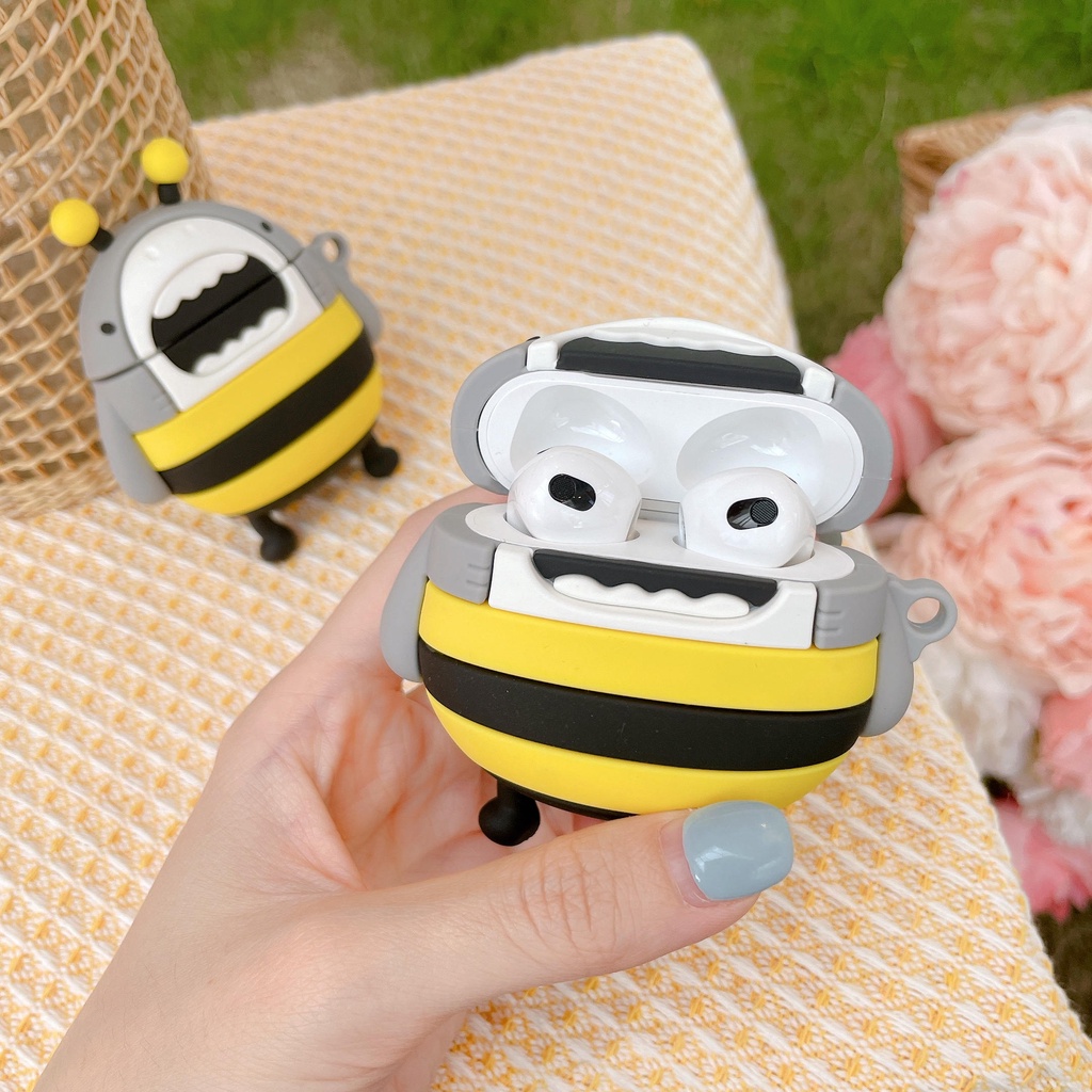 Vỏ Bảo Vệ Hộp Sạc Tai Nghe Airpods 3 Pro Airpods 3 Bằng Silicone Hình Cá Mập Năm 2021 Thời Trang Ốp