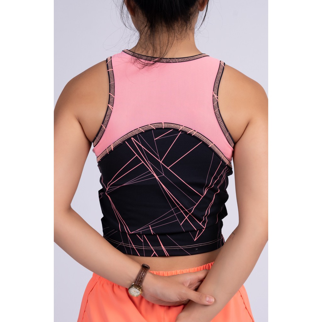 Áo Croptop Nữ Tập Thể Thao Gym, Yoga Thấm Hút Mồ Hôi CH032