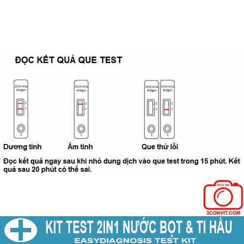 Bộ test nhanh 2IN1 test nước bọt-mũi