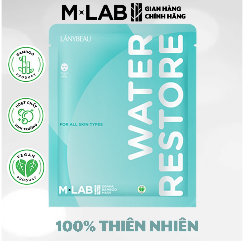 Mặt nạ MLAB sợi tre Water Restore cấp ẩm - Sơn Tùng MTP tin dùng (hộp 7 miếng)