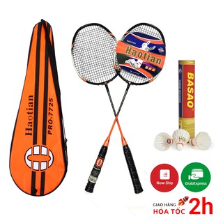Combo Vợt Cầu Lông Haotian Bộ 2 Chiếc và Hộp Cầu
