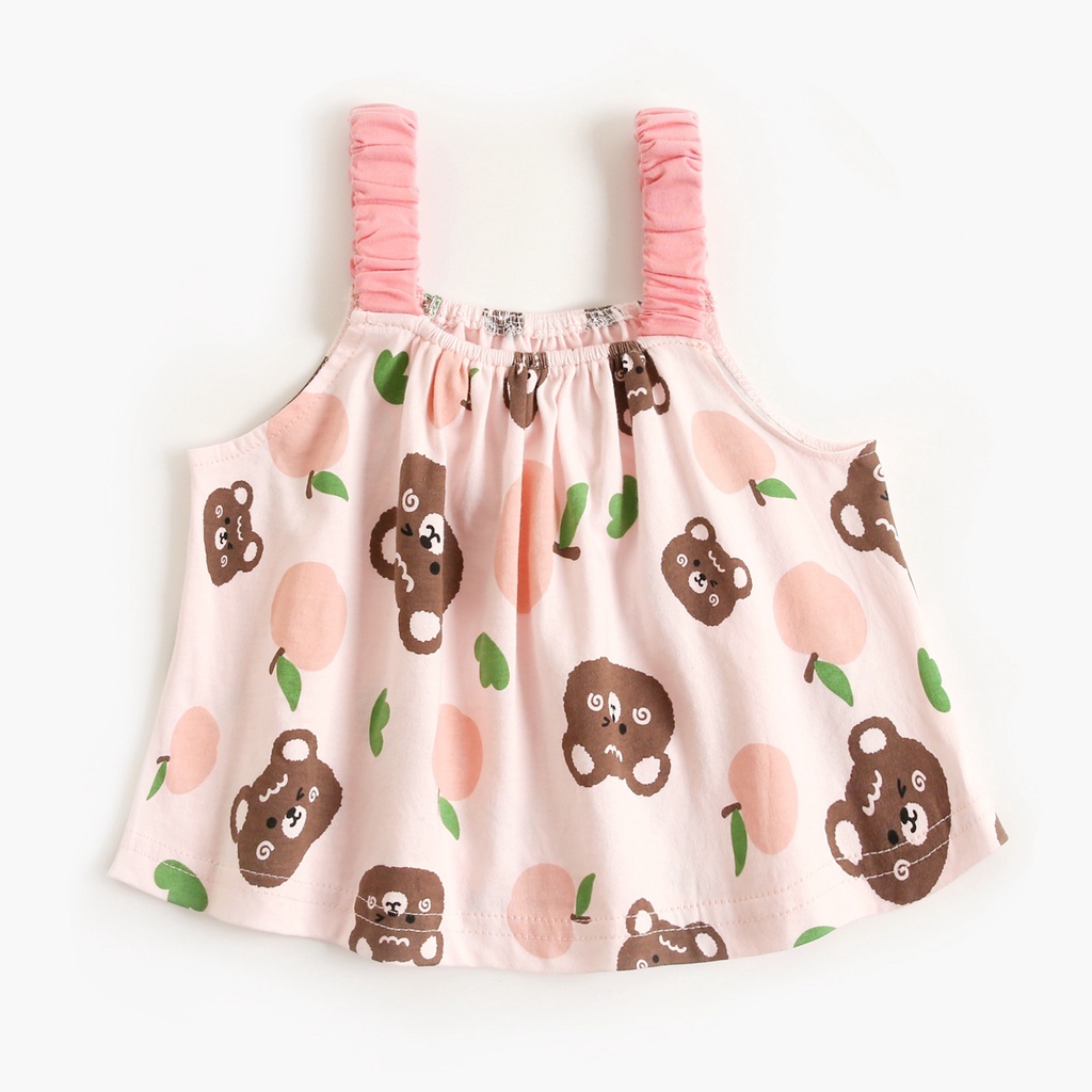 Bộ quần áo SANLUTOZ cho bé sơ sinh/ bé gái hình bông hoa