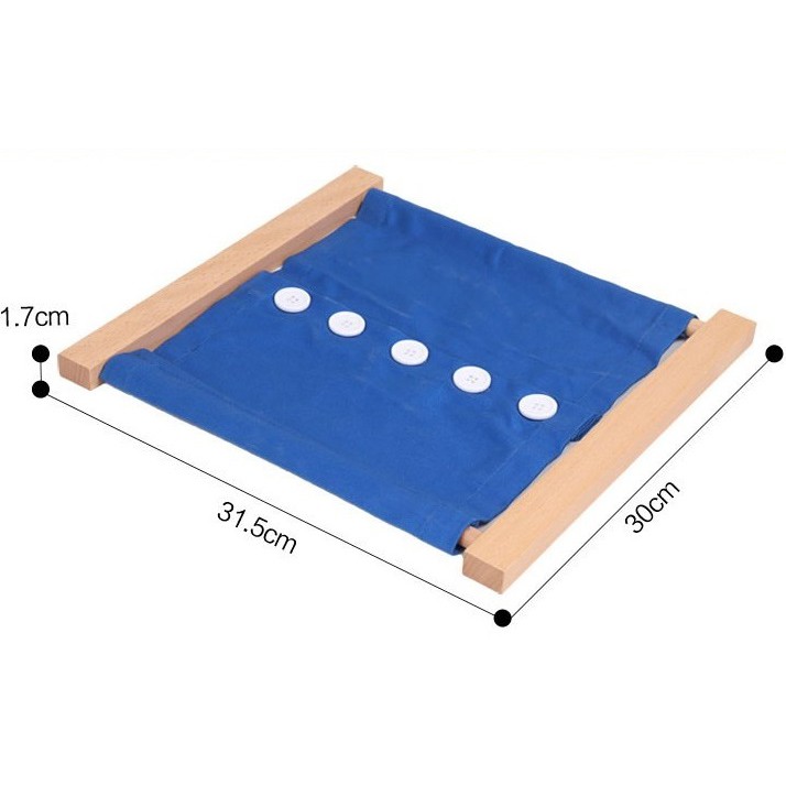 Giáo cụ Montessori bản quốc tế - Khung dạy kỹ năng sử dụng dây nút khóa