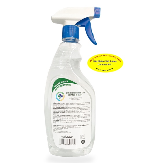 Dung dịch rửa tay NY Super Care Water Chai 500ml Có vòi xịt Làm sạch da tay Kháng khuẩn Khử mùi Bảo vệ sức khỏe Như Ý