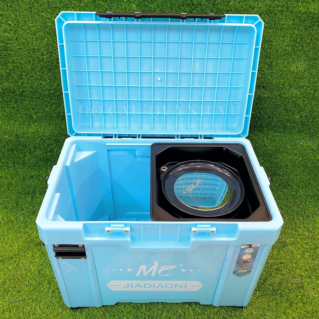 Thùng câu cá, thùng ngồi câu đài siêu nhẹ, chịu tải cao MC jiadiaoni