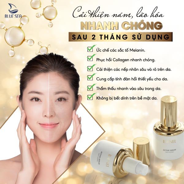 Serum vi kim IDENEL ACTIVE 30ml - Làm sáng da tức thì - cải thiện da xỉn màu - nám - da khô - da căng bóng