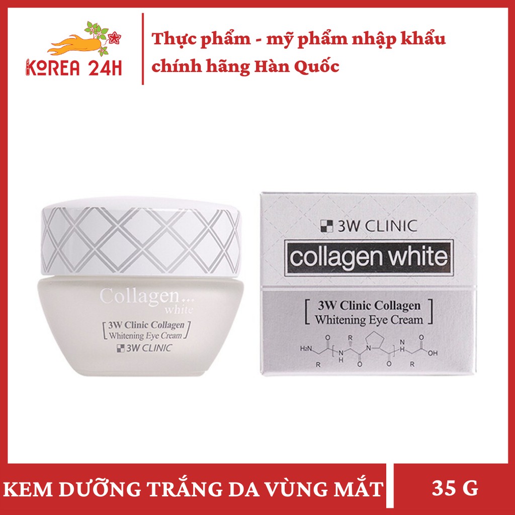 Kem Dưỡng Trắng Da Vùng Mắt 3W Clinic (Trắng) (35g)