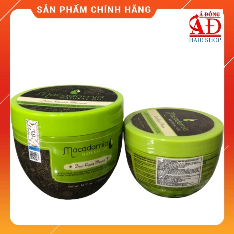 [+Tặng mũ trùm] Dầu hấp ủ phục hồi tóc cao cấp Mỹ Macadamia Deep Repair Masque siêu mềm mượt USA