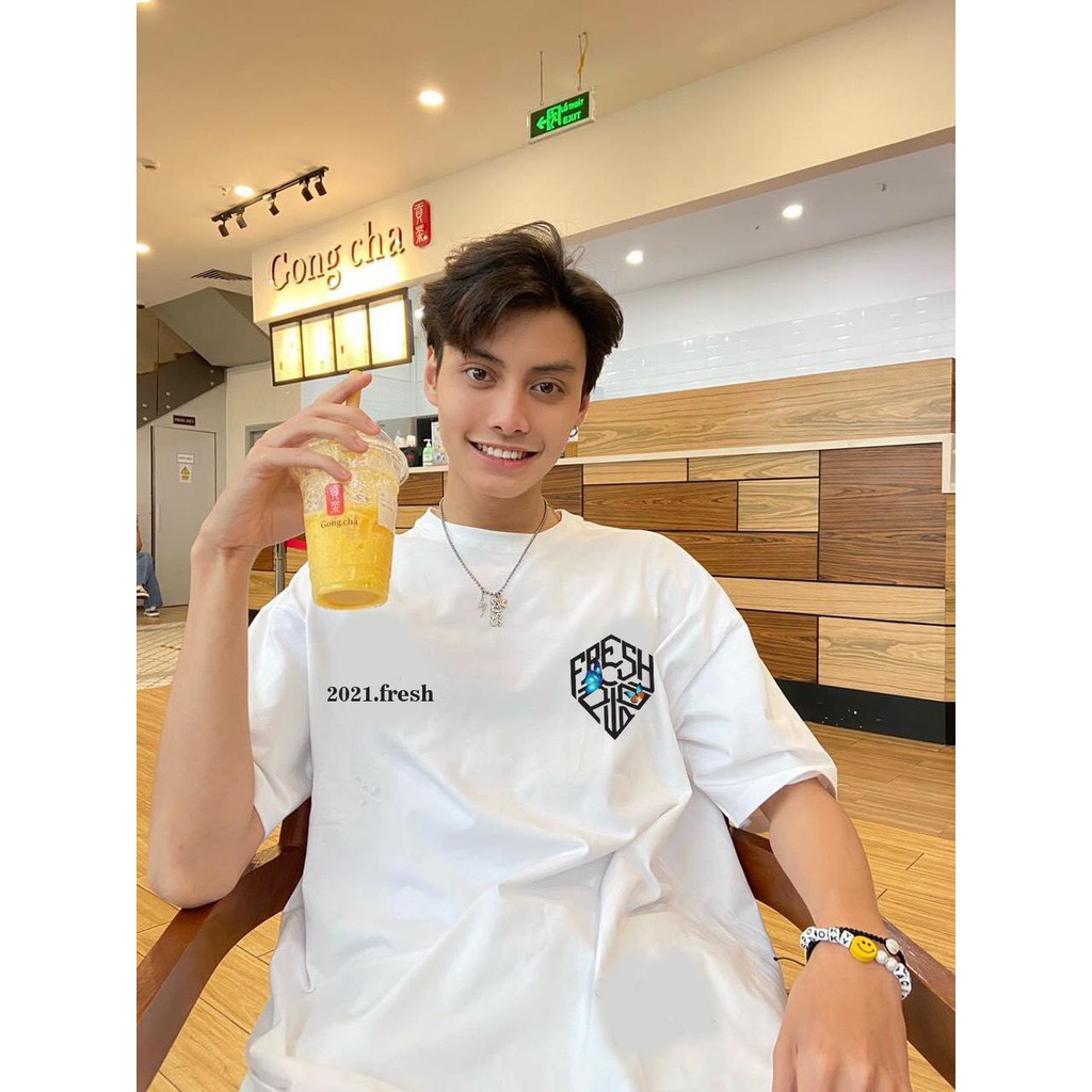 Áo Thun FRESH 2021 Form Rộng Nam Nữ TEEN Cực HOT_Zukabeo