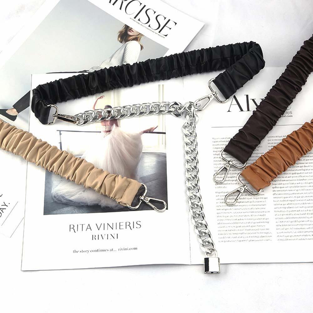 Thắt lưng sợi xích kim loại co giãn nhiều màu tùy chọn thời trang punk cá tính sành điệu