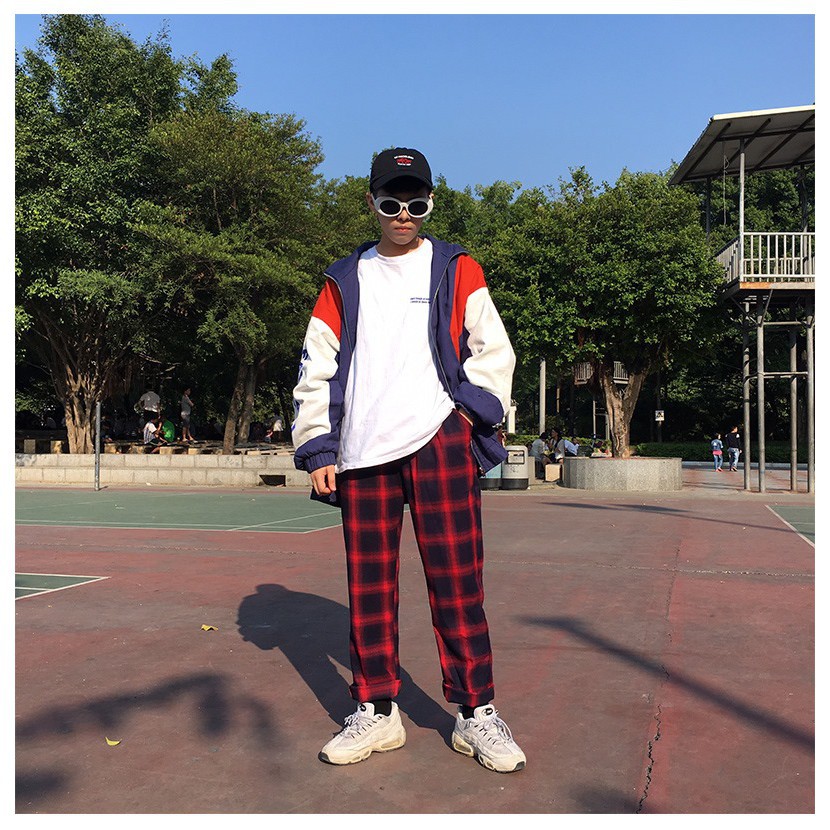 Quần kẻ sọc caro nam nữ dáng suông dưới 60kg - Lyza Store | BigBuy360 - bigbuy360.vn