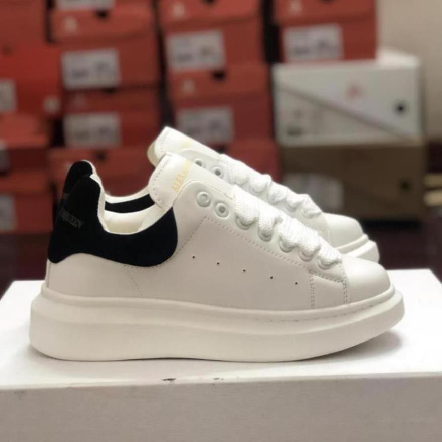 Giày Sneaker MC Queen Trắng, Da Cao Cấp Full Size Nam Nữ