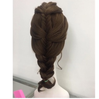 Tóc giả Thắt bím xinh + lưới trùm