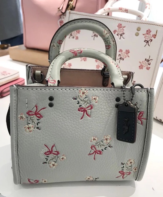 🆘RẺ VÔ ĐỊCH🆘 Túi Coach Rogue mini da bò nguyên bản