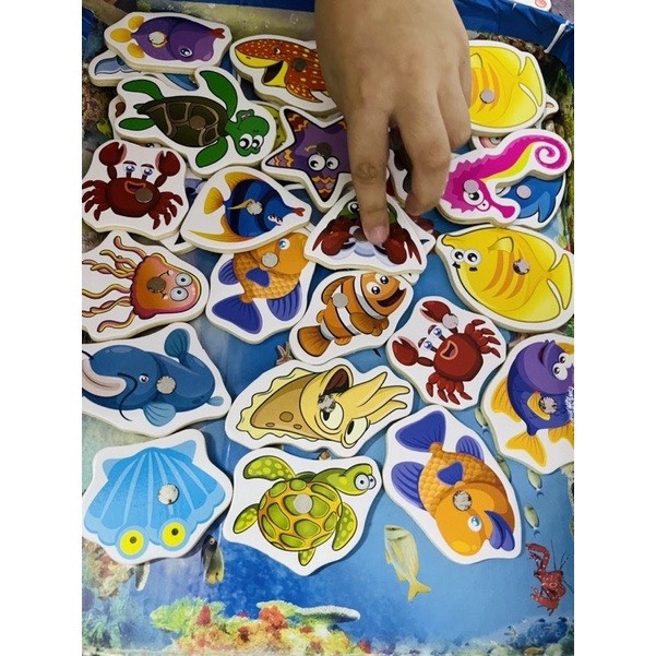 Bộ đồ chơi câu cá gỗ 34 chi tiết cho bé vui chơi