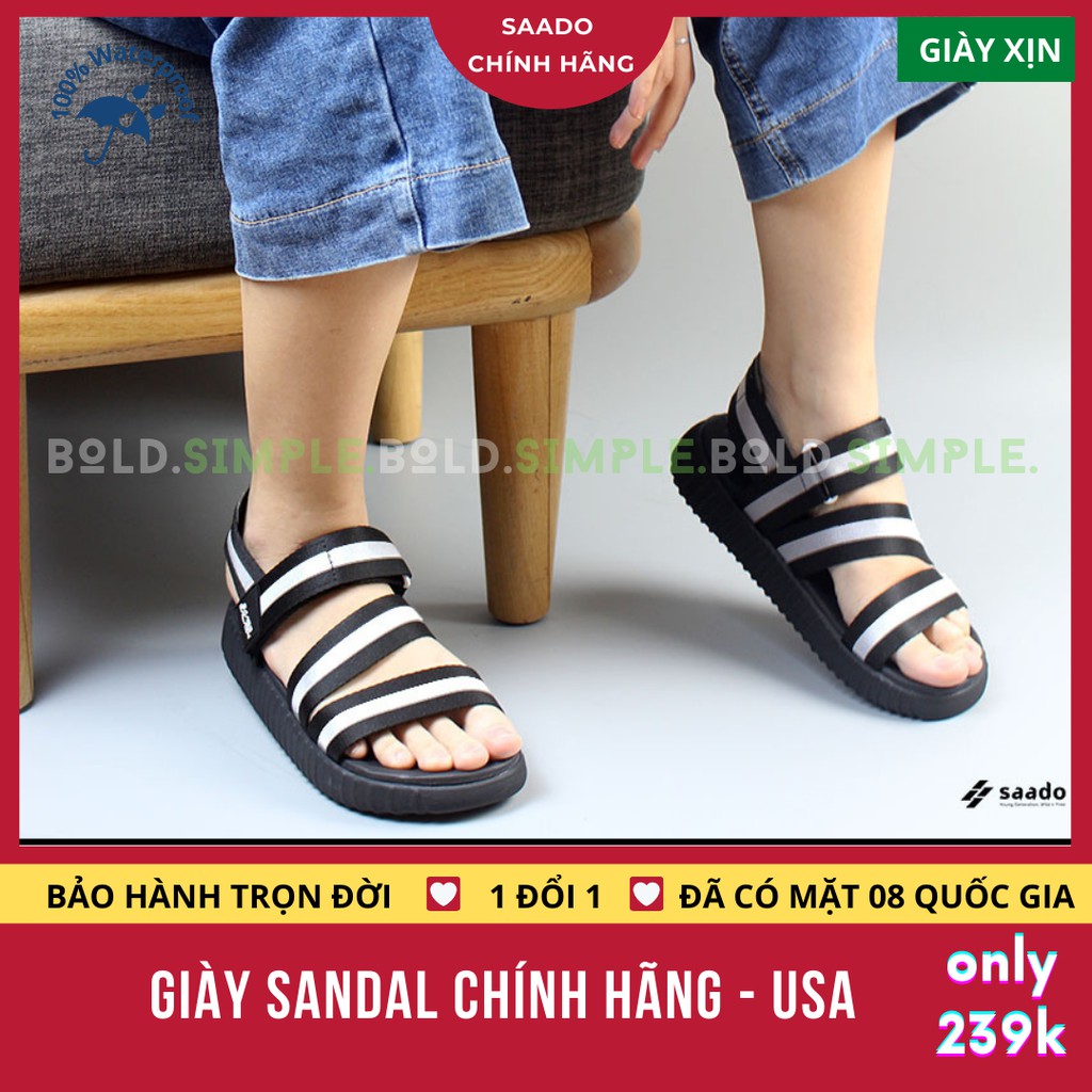 Giày Sandal Nam Nữ Cho Học Sinh Cấp 2 3 Chống Trơn Trượt Hôi Chân Cao Gót Siêu Nhẹ Đi Du Lịch Hãng Chính Hãng Mỹ [GX01]
